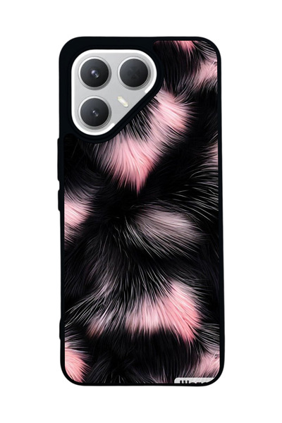 TECNO Pova 7 Pro Matte Compatible Black Case – Soft Silicone, Protective, Sho...