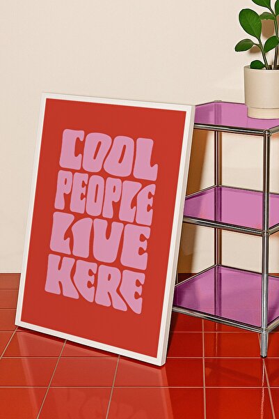 Base Concept Εδώ ζουν οι κουλ άνθρωποι - Διακοσμητική ζωγραφική με αφίσα (με ...