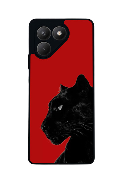 TECNO حافظة سوداء متوافقة مع Pova 7 Matte - سيليكون ناعم، واقي، غطاء ممتص للصدمات