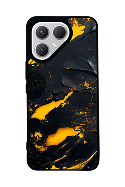 TECNO حافظة سوداء متوافقة مع هاتف Pova 7 Pro – سيليكون ناعم، واقي، غطاء ممتص للصدمات