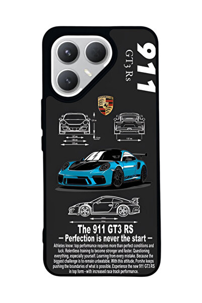 TECNO Pova 7 Pro Matte Compatible Black Case – Soft Silicone, Protective, Sho...