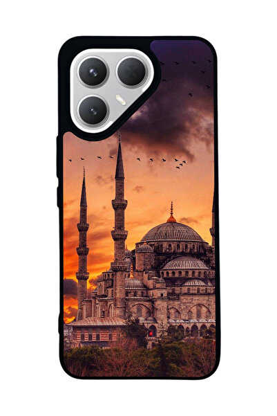 TECNO حافظة سوداء متوافقة مع هاتف Pova 7 Pro – سيليكون ناعم، واقي، غطاء ممتص للصدمات