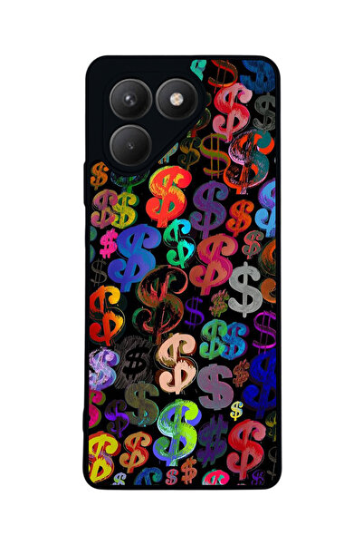 TECNO حافظة سوداء متوافقة مع Pova 7 Matte - سيليكون ناعم، واقي، غطاء ممتص للصدمات