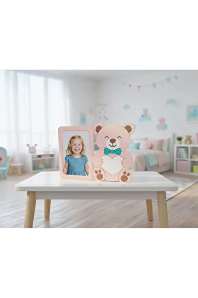 hediyesepetinde 🧸   Teddy Bear Figured Photo Frame |   Children & Baby Room Decor |   Cute Gift Option 🎁
