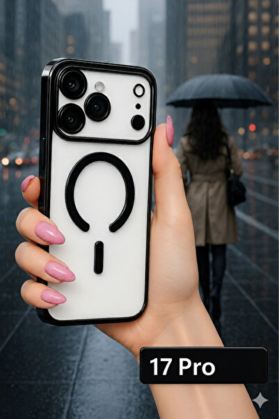 Case collection iPhone 17 Pro Magnetic Transparent Case |   Magsafe Compatible Slim Design Soft Cover