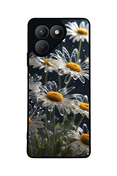 TECNO حافظة سوداء متوافقة مع Pova 7 Matte - سيليكون ناعم، واقي، غطاء ممتص للصدمات