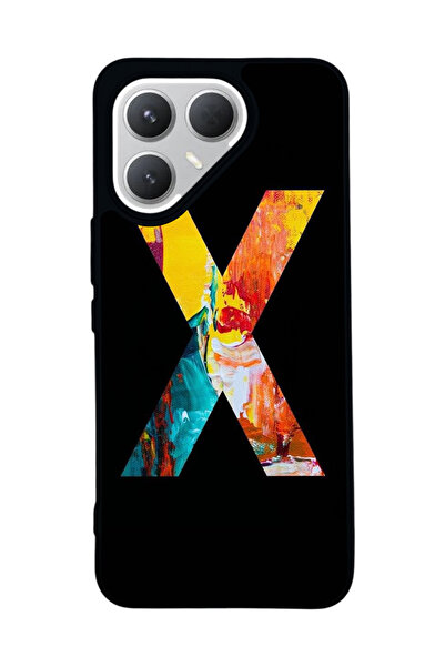 TECNO حافظة سوداء متوافقة مع هاتف Pova 7 Pro – سيليكون ناعم، واقي، غطاء ممتص للصدمات