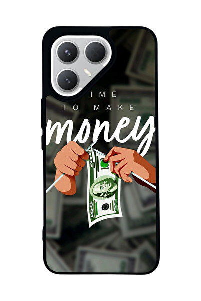 TECNO Pova 7 Pro Matte Compatible Black Case – Soft Silicone, Protective, Sho...