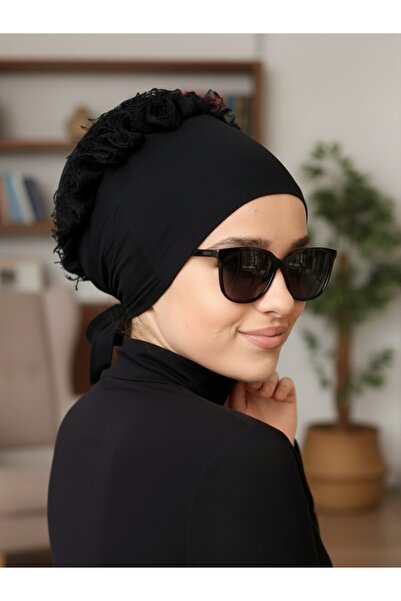 Algitsin O L A Topuzlu Bone+Bol kabartmalı+Rahat kalıp+Tesettür Bone