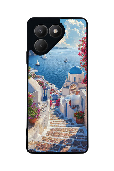 TECNO Pova 7 Matte Compatible Black Case – Soft Silicone, Protective, Shock-A...