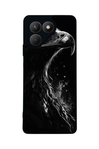 TECNO Pova 7 Matte Compatible Black Case – Soft Silicone, Protective, Shock-A...