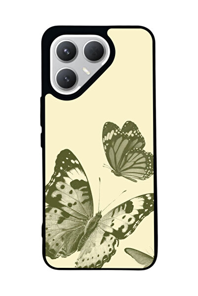 TECNO Pova 7 Pro Matte Compatible Black Case – Soft Silicone, Protective, Sho...