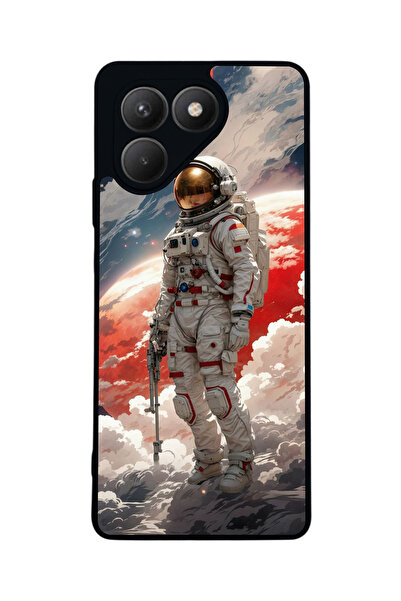 TECNO حافظة سوداء متوافقة مع Pova 7 Matte - سيليكون ناعم، واقي، غطاء ممتص للصدمات