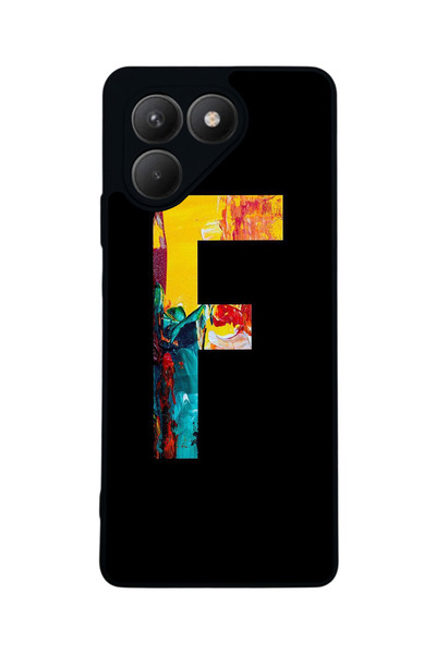 TECNO حافظة سوداء متوافقة مع Pova 7 Matte - سيليكون ناعم، واقي، غطاء ممتص للصدمات