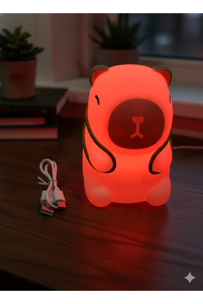 Elit Capybara gece lambası (bebek odası huzur lambası ) dokunduğunda farklı ışık seçenekli lamba