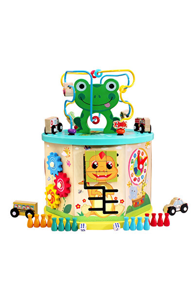 OEM Montessori 8-in-1 Wooden Activity Center, 31 cm