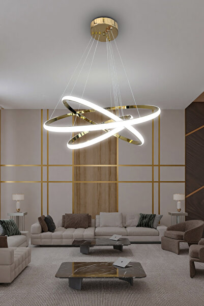 RSCOLLECTIONS 3' Lü Çember Modern Sarkıt Led Avize