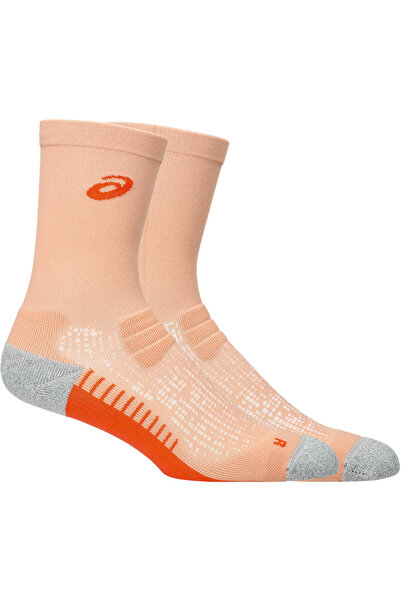 Asics RUN SOCK CREW Gri-Pembe Koşu Çorabı 3013B002-800