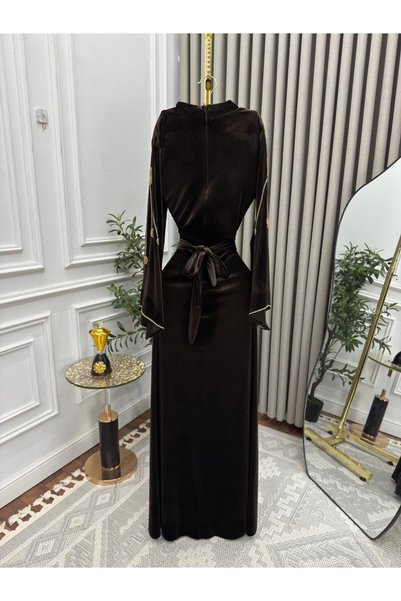 leen fashion velvet dress