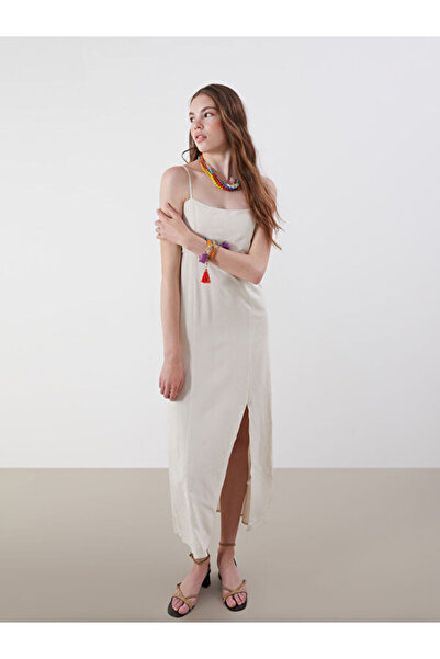 LC Waikiki Timeless Clothing & Timeless Choices Square Roba Collar Linen Blen...