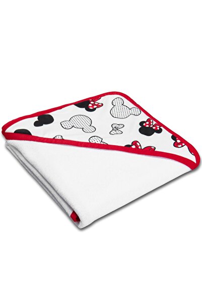 Kidizi Hooded cotton baby towel 90x90 cm Minnie, suitable from birth to 2 years