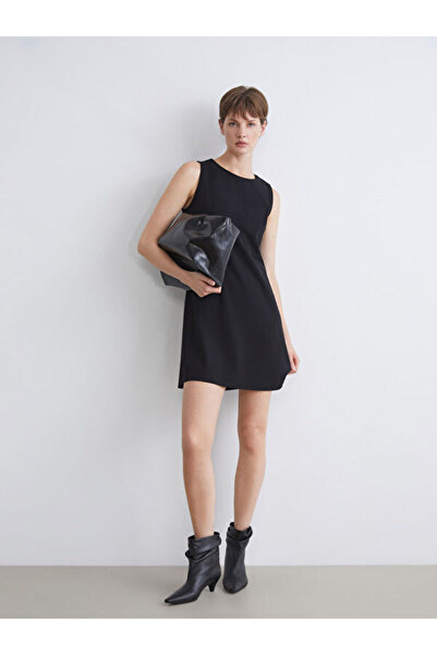 LC Waikiki Crew Neck A-Line Mini Dress