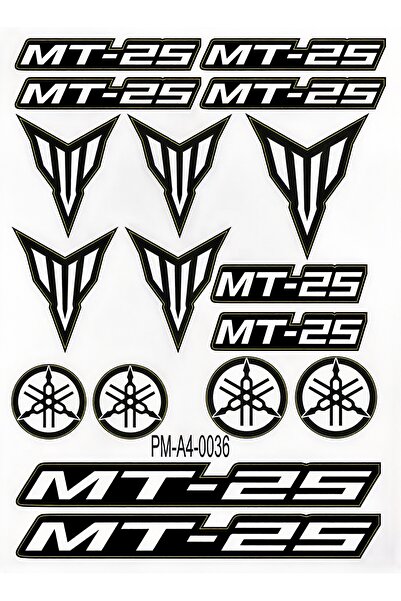 Limitless Design MT-25 Motorsiklet Sticker Seti – Racing Dekoratif Tasarım