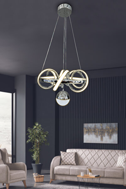 RSCOLLECTIONS Kuzey 30 cm Tek Toplu Modern Sarkıt Led Avize