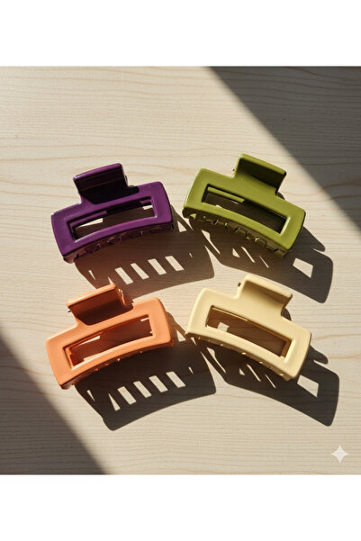 Srctech 4 Different Colors Set of 4 Rectangular Model Latch Buckles 4 cm