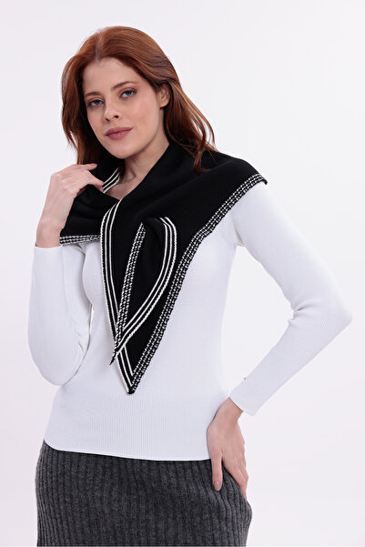 saint majesta Eșarfă reversibilă pentru femei, acrilic, moale, iarnă