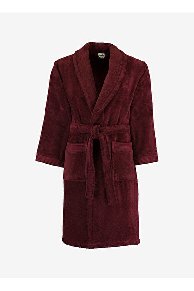 Sarev Burgundy Unisex Bathrobe New Soho Bathrobe, .Bordo, XL