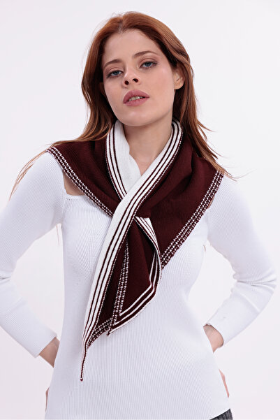 saint majesta Eșarfă triunghiulară intercalată pe două fețe pentru femei, tri...