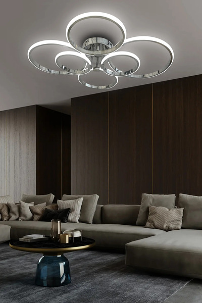 RSCOLLECTIONS 6 ' Lı Yuvarlak Plafonyer Led Avize