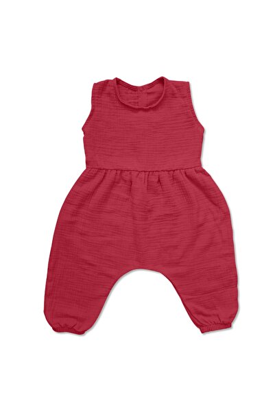 Kidizi Zaya chilli oversized sleeveless muslin baby romper 1-2 years