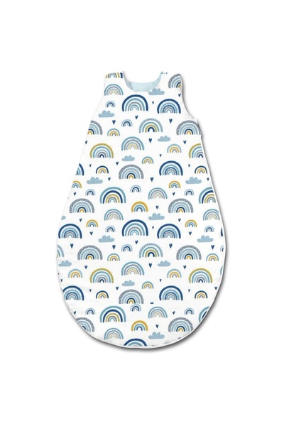 Kidizi Sac de dormit copii 3-18 luni Blue Rainbow, 1 tog