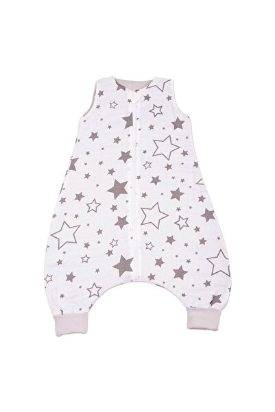 Kidizi Sac de dormit cu picioare de vara din muselina 6-18 luni Galaxy Grey, 0.5 tog