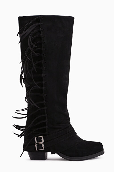 Limoya Rozin Black Suede Bohemian Women's Boots