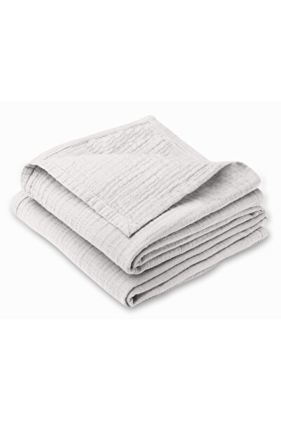 Kidizi Paturica bebe de vara din muselina dubla 100x70 cm Light Grey
