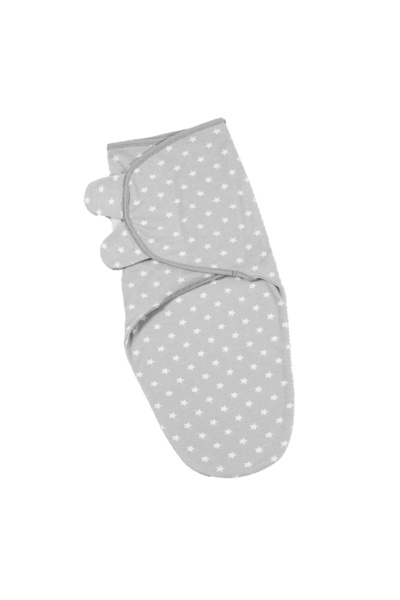 Kidizi Sistem de infasat reglabil 0-3 luni Grey Stars, bumbac 100%