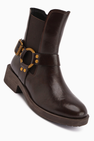 Limoya Janis Brown Buckle Women's Boots