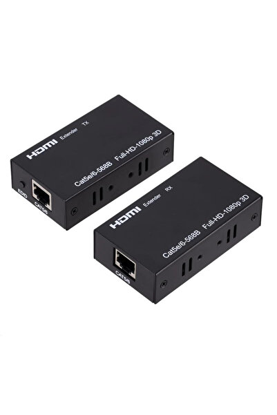 Sensei موسع إشارة HDTV Cat-5e/6 بطول 60 مترًا ودقة 1080p HDMI
