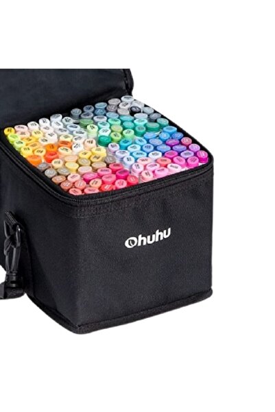 Ohuhu Σετ 120 μαρκαδόρων Oahu, με βάση το αλκοόλ, με διπλή άκρη λεπτής/σμίλης...