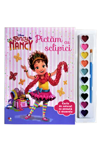 Litera Disney Fancy Nancy - Pictură cu sclipici: Carte de colorat cu pensulă ...