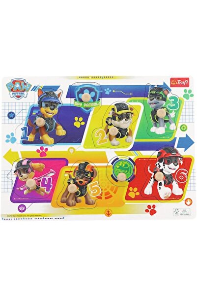 Trefl Puzzle din lemn - Patrula Cățelușilor, 8 piese