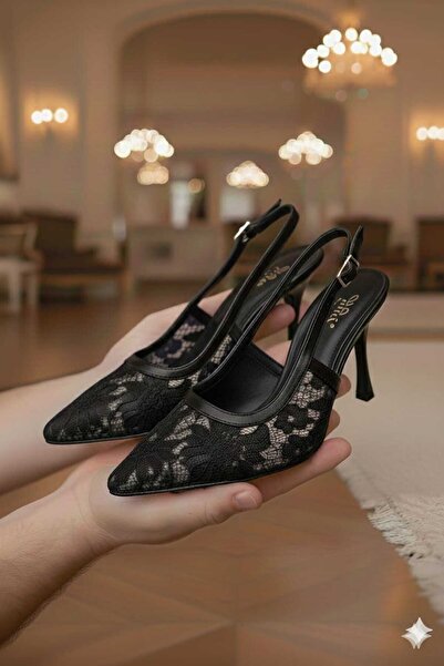 Mira style Prenses Dokunuşu Dantelli Stiletto”