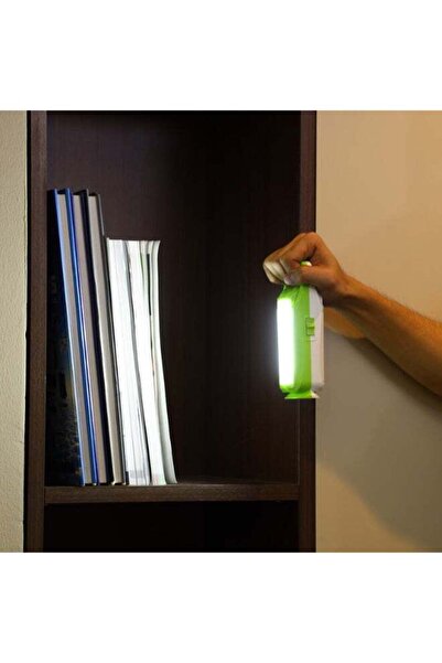 KRYPTON Rechargeable Solar LED Emergency Light Green/White