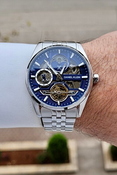 Daniel Klein Kadranı Lacivert Kordonu Metalik Renk 2 Yıl Garantili 43 mm Göst...