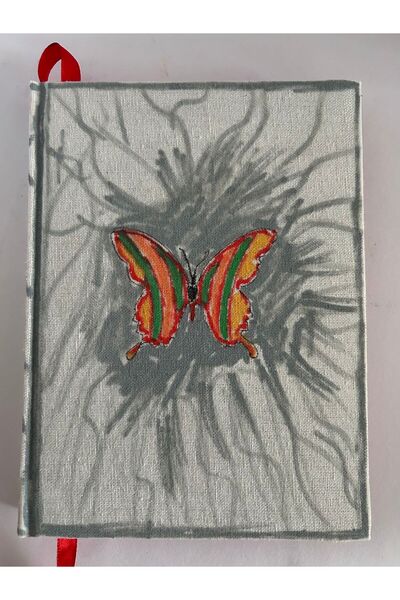 SimplyTexGoGlobal The Butterfly A5 Notebook, 80 GSM Red Paper