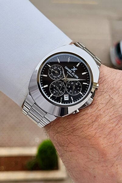 Daniel Klein Kadranı Siyah Kordonu Silver Renk 24 Ay Garantili 39 mm Gösterge...