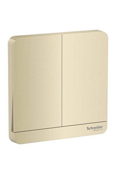 SCHNEIDER مفتاح ثنائي الاتجاه 16AX 250V ذهبي اللون بطول 3.42 سم